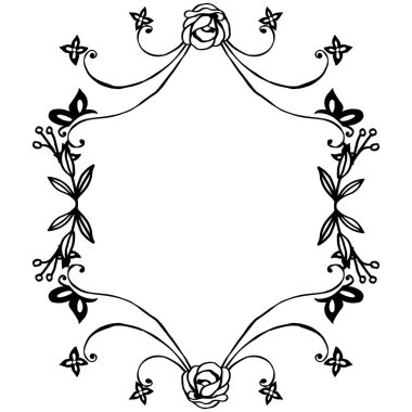 Zarif kart, güzel duvar kağıdı ile, çiçek çerçeve özelliği. Vektör