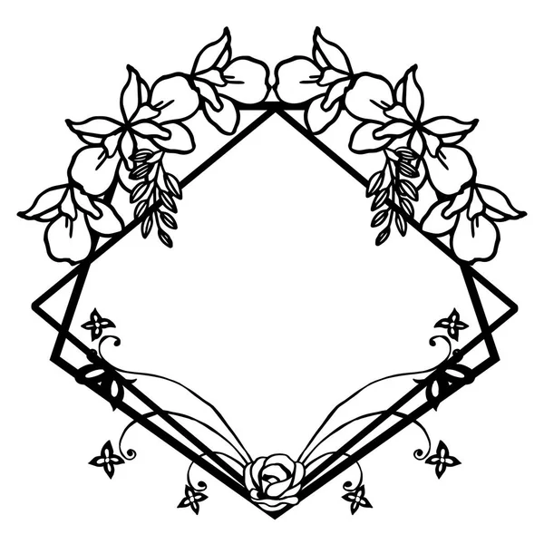 Κομψή κάρτα, με όμορφη ταπετσαρία, χαρακτηριστικό του σκελετού λουλουδιών. Διάνυσμα — Διανυσματικό Αρχείο