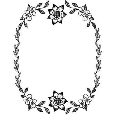 Yaprak çelenk çerçeve sanat ile dekoratif zemin. Vektör
