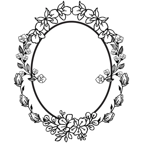 Motivo para borde de marco de flores, para varios diseños de plantilla. Vector — Vector de stock