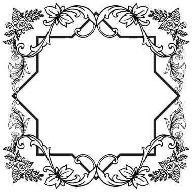 Tebrik kartı çeşitli dekor, güzel tasarım öğesi, çiçek çerçeve sanatı için. Vektör