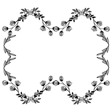 Çiçek çerçeve süs, tebrik kartı çeşitli tasarım. Vektör