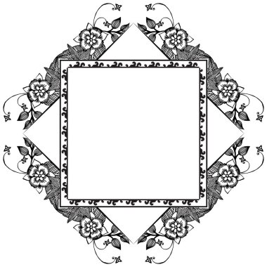 Stil dekorasyon çelenk çerçeve, doku zarif, kart tasarımı ile. Vektör