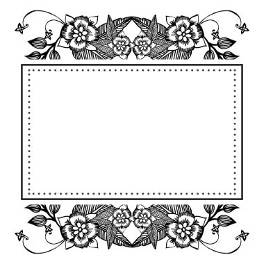 Stil dekorasyon çelenk çerçeve, doku zarif, kart tasarımı ile. Vektör