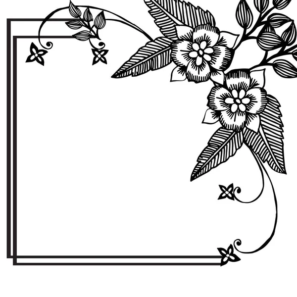 Texture cornice floreale elegante, con arte modello unico, decorazione di carte. Vettore — Vettoriale Stock