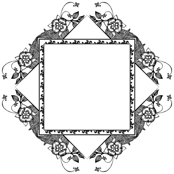Stijl decoratie krans frame, met textuur elegante, ontwerp van kaart. Vector — Stockvector