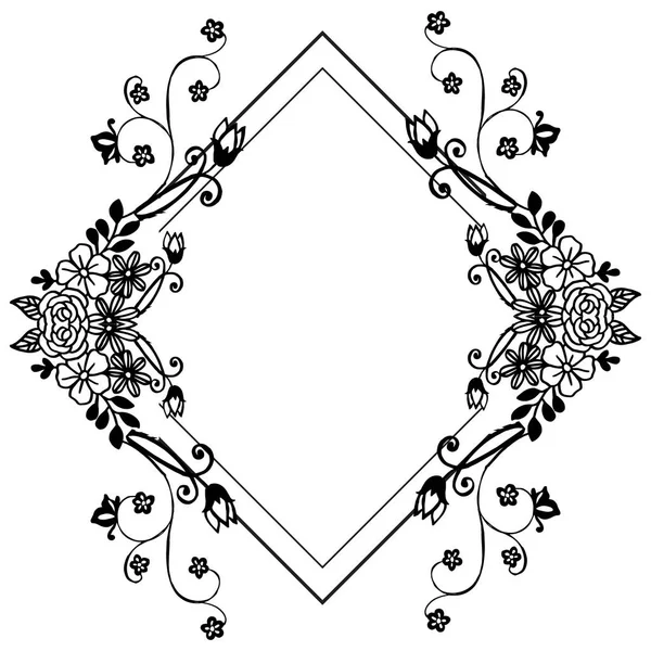 Elemento de diseño vintage de la tarjeta, adorno hermoso marco de corona, aislado en un fondo blanco. Vector — Vector de stock
