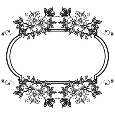 Tasarım çiçek çerçeve, metin üzerine yer, dekorasyon tebrik kartı, davetiye kartı için. Vektör