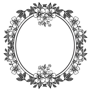 Çelenk çerçeve, kart duvar kağıdı çeşitli şekli. Vektör