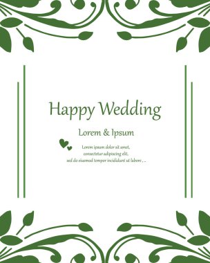 Kırmızı çiçek çerçeve çeşitli şekli, doku zarif çerçeve, davet kartı mutlu düğün için. Vektör