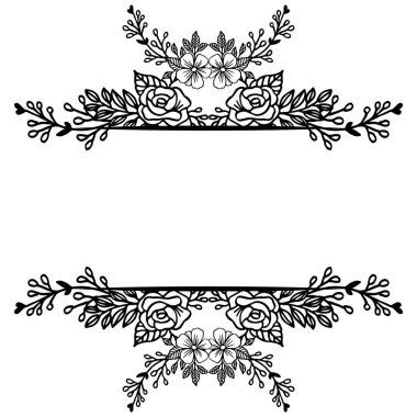 Çerçeve çeşitli şekli, vintage çelenk çerçeve, tebrik kartı, davet kartı süslü için. Vektör