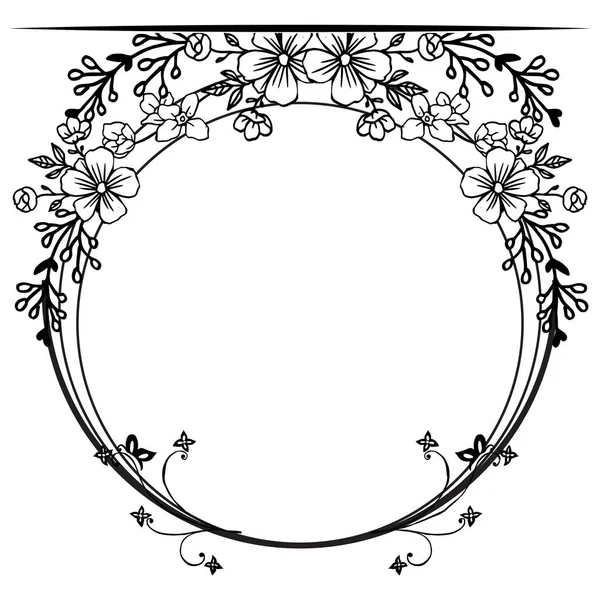 Fond vintage, beau cadre de couronne, pour carte de vœux. Vecteur — Image vectorielle