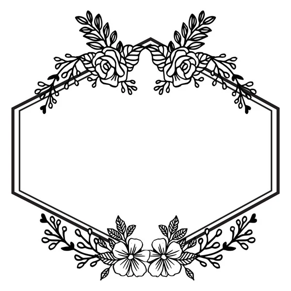 Niedliches Element floraler Rahmen, für die Gestaltung von Grußkarten. Vektor — Stockvektor