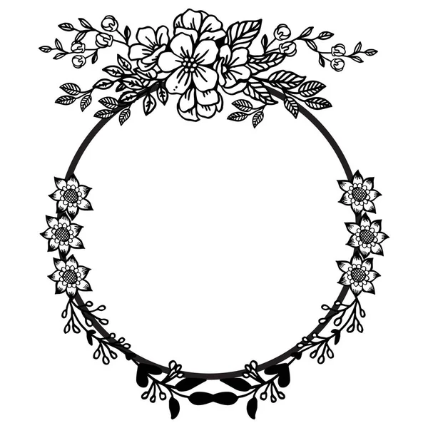 Cadre décoratif, style de cadre de couronne, pour la texture design de la carte. Vecteur — Image vectorielle