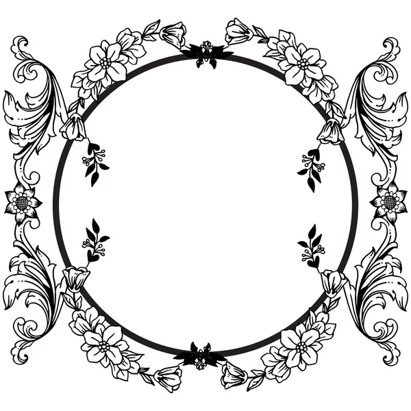 Verschillende vorm van kaart, feature Floral frame, behang uniek. Vector — Stockvector