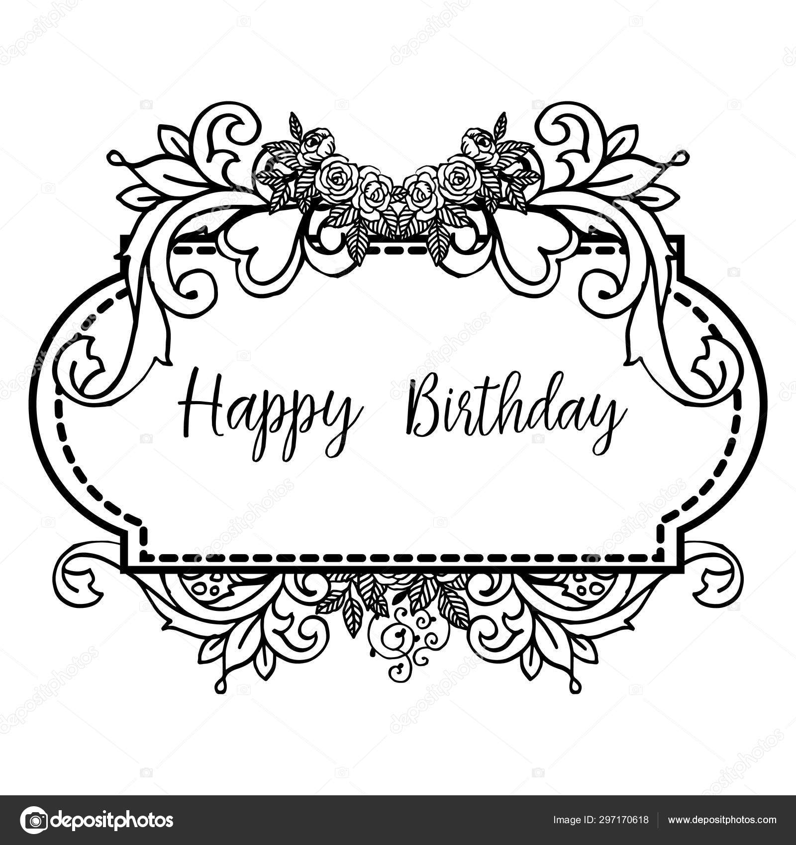 Wallpaper Design Drawing Flower Frame Color Black White Vintage Card Happy Birthday Vector Vector Image By C Stockfloral Gmail Com Vector Stock Wallpaper Design Drawing Flower Frame Color Black White Vintage Card Happy Birthday Vector Vector Image By C Stockfloral Gmail Com Vector Stock