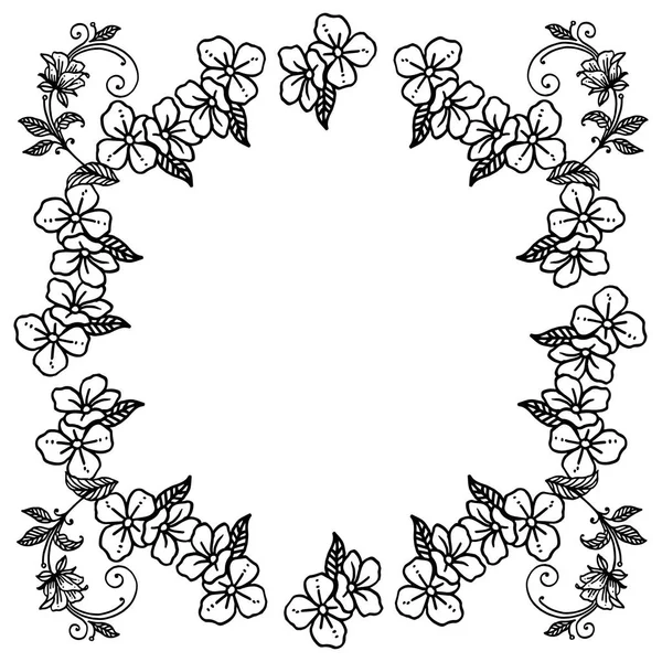 Vintage Rand des Rahmens, für eleganten Stil Blatt Blume mit Retro-Ornament. Vektor — Stockvektor