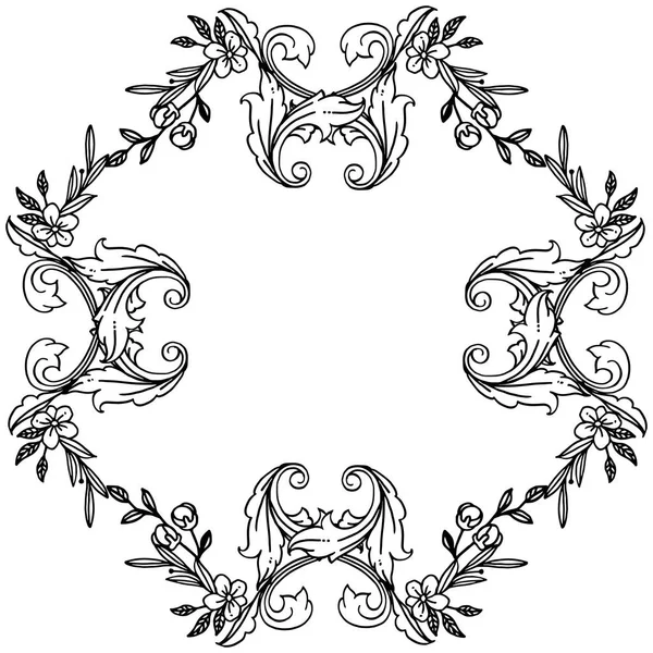 Art en ligne noir, avec cadre de couronne en couleurs noir et blanc, pour diverses cartes. Vecteur — Image vectorielle