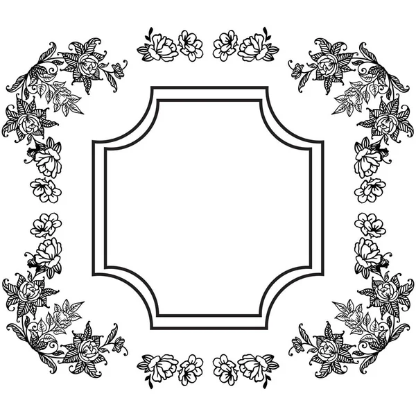 Безшовний фон квіткової рамки для дизайну красивої листівки. Векторні — стоковий вектор
