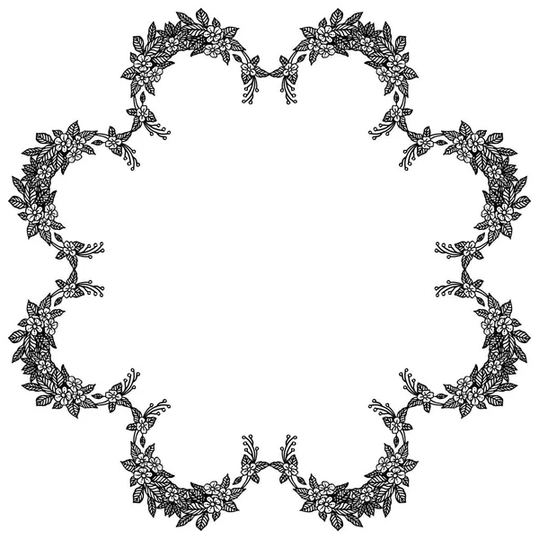 Naadloze bloem frame patroon achtergrond, voorontwerp mooie kaart. Vector — Stockvector