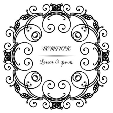 Sınır çiçek çerçeve, vintage tarzı yaprak çiçek çerçeve arka plan için. Vektör