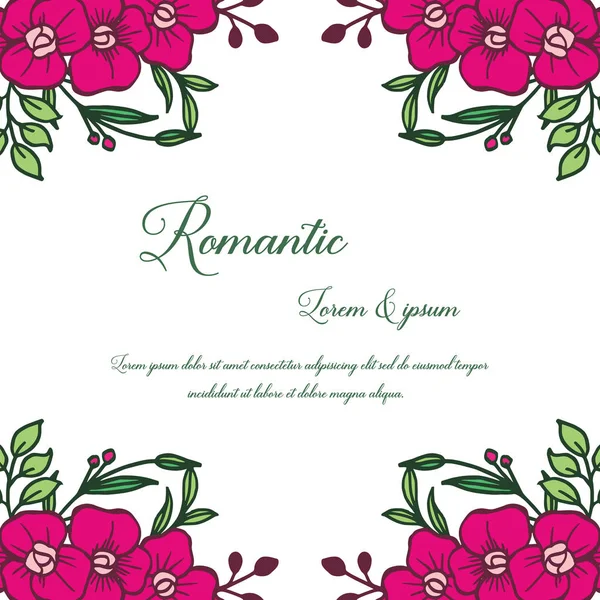 Moldura floral roxo vintage ornamentado para fundo romântico cartão. Vetor — Vetor de Stock