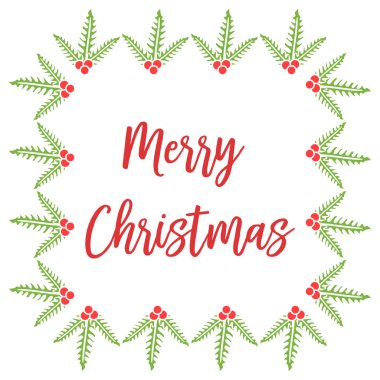 Kırmızı çiçek çerçeve duvar kağıdı ile çeşitli afiş neşeli noel, . Vektör