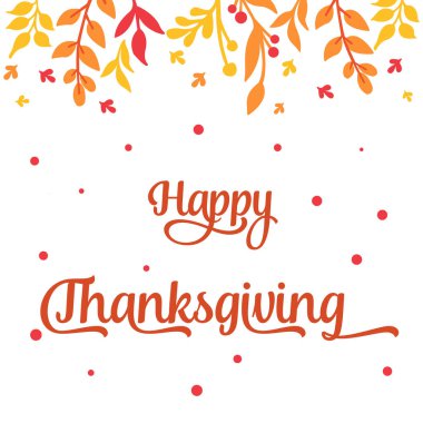 Şükran Günü metni için eski sonbahar yaprakları çerçevesi. Vektör