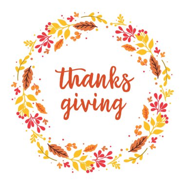 Kart şükran günü, kusursuz sonbahar yapraklarının güzelliğiyle. Vektör