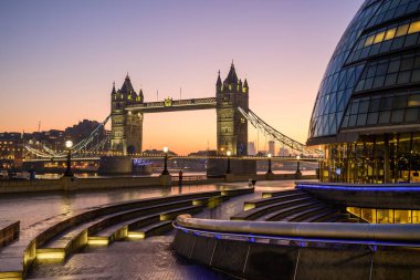Londra Cityscape Tower Bridge ile
