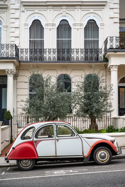 Bella casa e auto d'epoca a Notting Hill, Londra — Foto Stock
