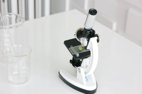 the researcher or scientist or technician equipment on white table in clean room