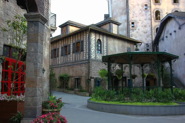 Estilo Del Pueblo Francia Hermosa Arquitectura Pasión — Foto de Stock