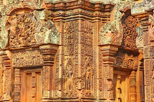 Banteay Srei Siem Reap Castle, Camboja é um dos mais belos — Fotografia de Stock