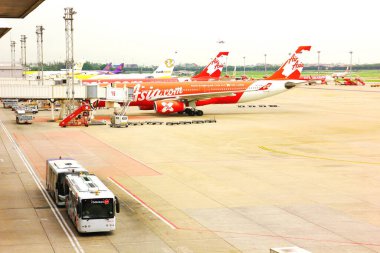 BANGKOK, THAILAND-5 Eylül; 2019; DON MUANG ULUSLARARASI HAVAALANI HAVAALANI