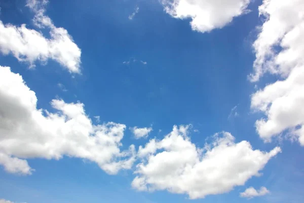 Abstract White Cloud Shape Blue Sky Background — Stock Photo, Image