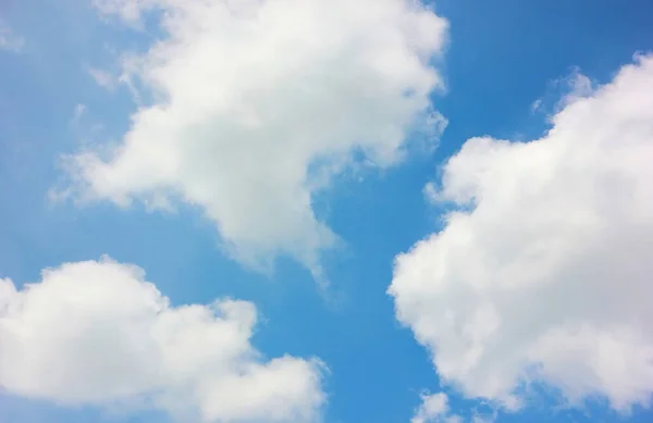 Abstract White Cloud Shape Blue Sky Background — Stock Photo, Image