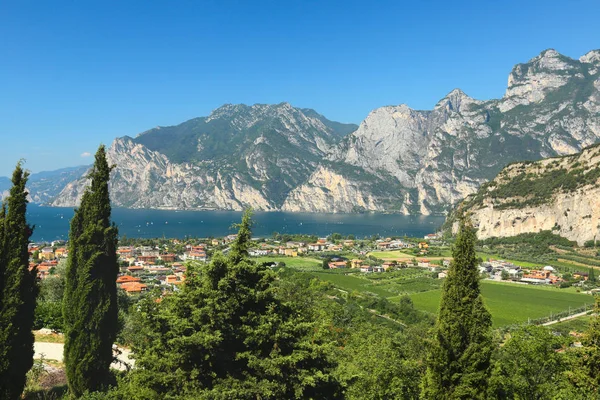 View Towntorbole Lake Garda Italy — Stock Photo, Image