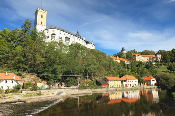 Blick Auf Die Burg Rozmberk Tschechische Republik — Stockfoto