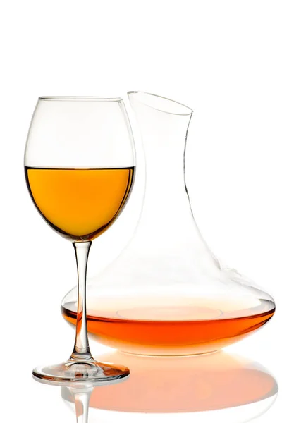 Amber Wijn Wijn Een Glas Decanter Traditionele Georgische Wijn Volgens — Stockfoto