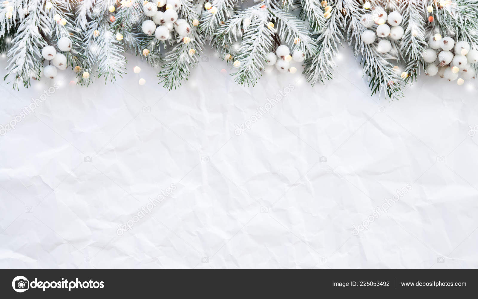 Christmas Background Xmas Tree White Creased Background Merry Christmas  Greeting Stock Photo by ©elenadesigner 225053492