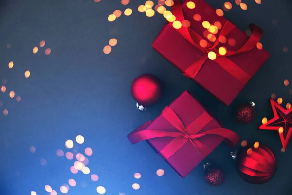 Selamat Natal Dan Happy Holidays Kartu Ucapan Bingkai Spanduk Tahun — Stok Foto