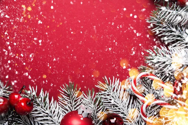 Buon Natale Buone Feste Biglietto Auguri Cornice Banner Capodanno Noel — Foto Stock