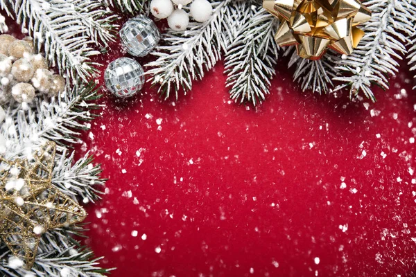 Buon Natale Buone Feste Biglietto Auguri Cornice Banner Capodanno Noel — Foto Stock