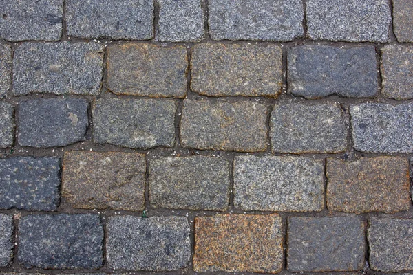 Moskova, Rusya - 16 Nisan 2019: Kızıl Meydan. Kaldırım da kaldırım taşlarının dokusu