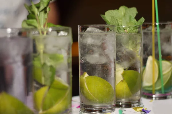 mojito pişirme yakın çekim, seçici odak
