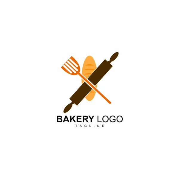Neues Bäckerei Logo Hinterlegen — Stockvektor