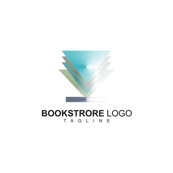 Indbetale Nye Boghandel Logo – Stock-vektor