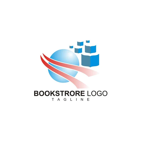 Depósito Novo Logotipo Livraria — Vetor de Stock