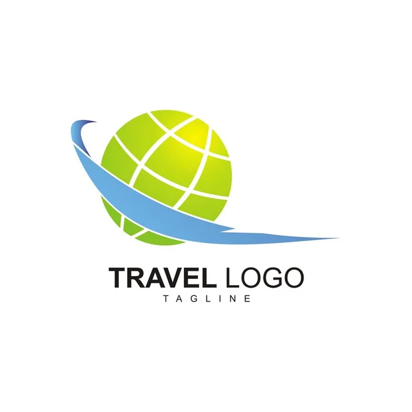 Depositar Nuevo Logotipo Viaje — Vector de stock